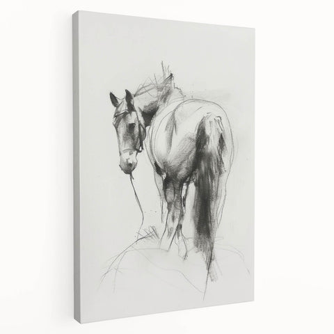 Stretched canvas artwork showcasing a vibrant animal design, side view highlighting its textured finish and deep gallery edges, perfect for modern home decor.