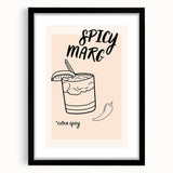 Colorful abstract art print featuring a textured, vibrant palette on a framed black mat, ideal for large living room walls.