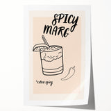 Extra large rolled canvas with a floral art design in vibrant colors, ideal for dining room wall decor.