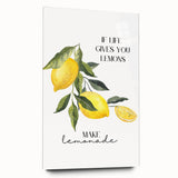 Large abstract wall art featuring a colorful fruit design on acrylic glass, ideal for bedroom or dining room decor.