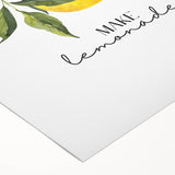 Art deco poster featuring assorted fruits in bold colors on rolled canvas, ideal for dining room wall art.