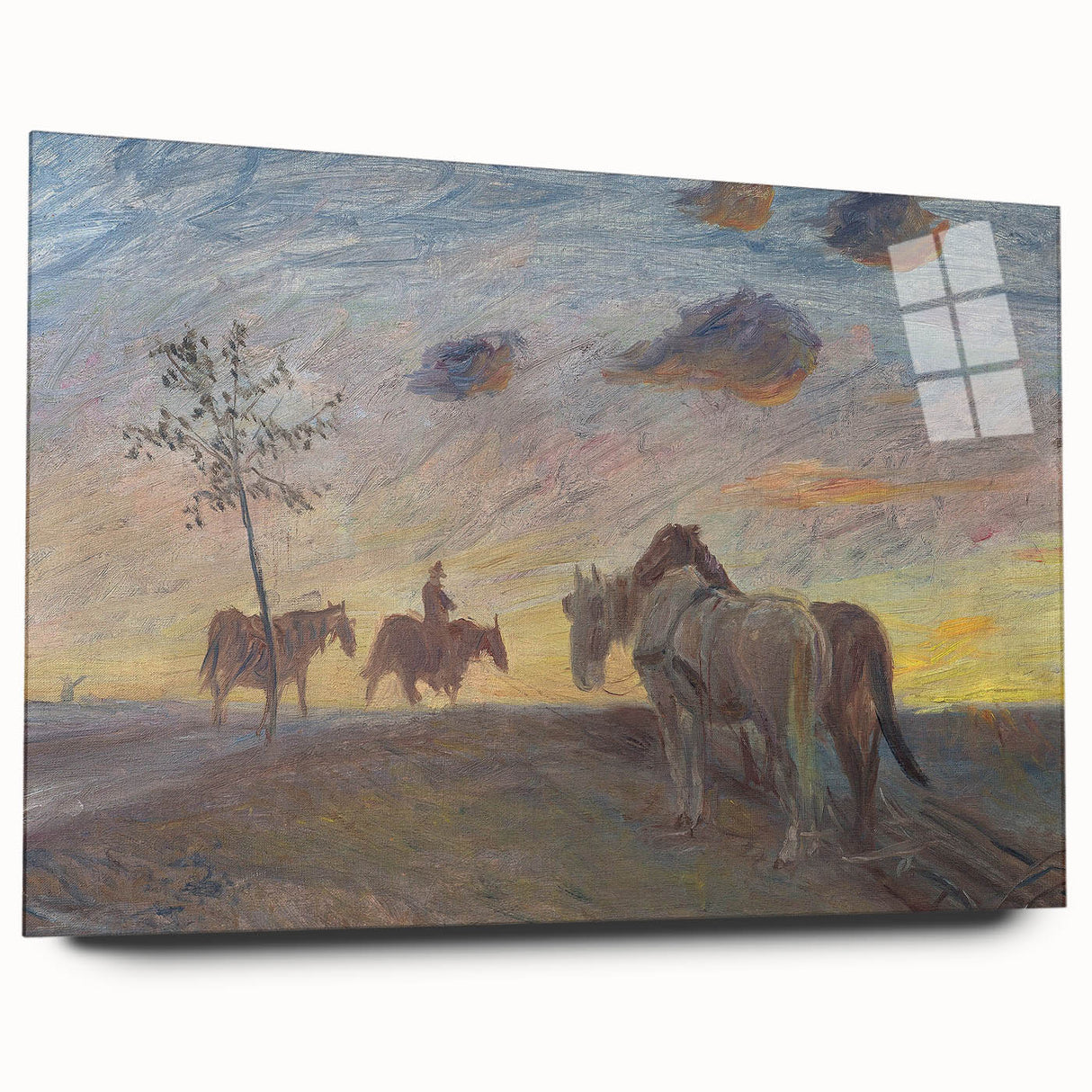 Impressionist Landscape - Evening Landscape by Theodor Philipsen Print