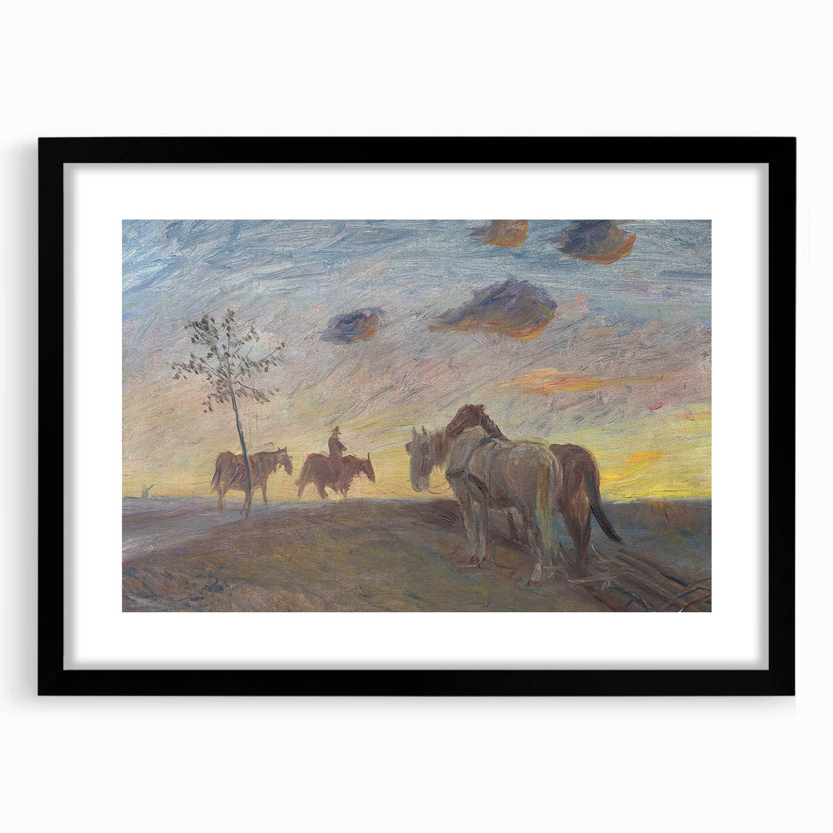 Impressionist Landscape - Evening Landscape by Theodor Philipsen Print