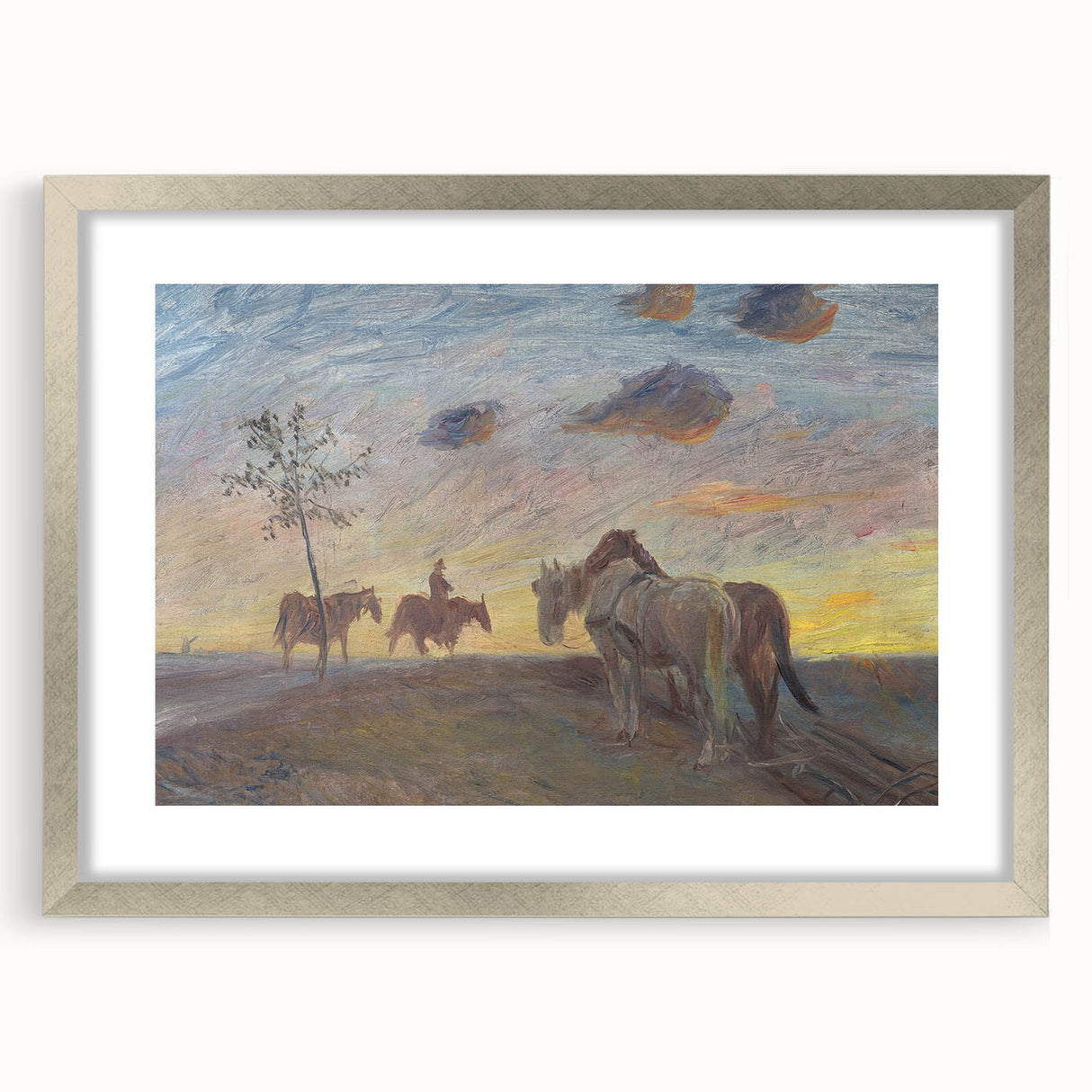 Impressionist Landscape - Evening Landscape by Theodor Philipsen Print