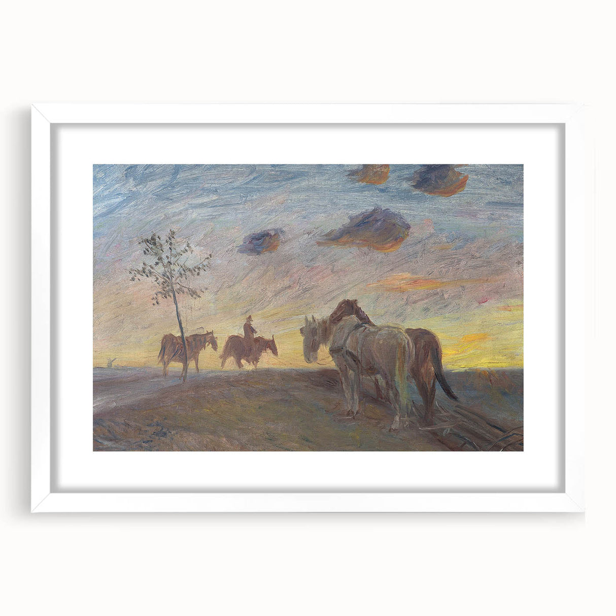 Impressionist Landscape - Evening Landscape by Theodor Philipsen Print