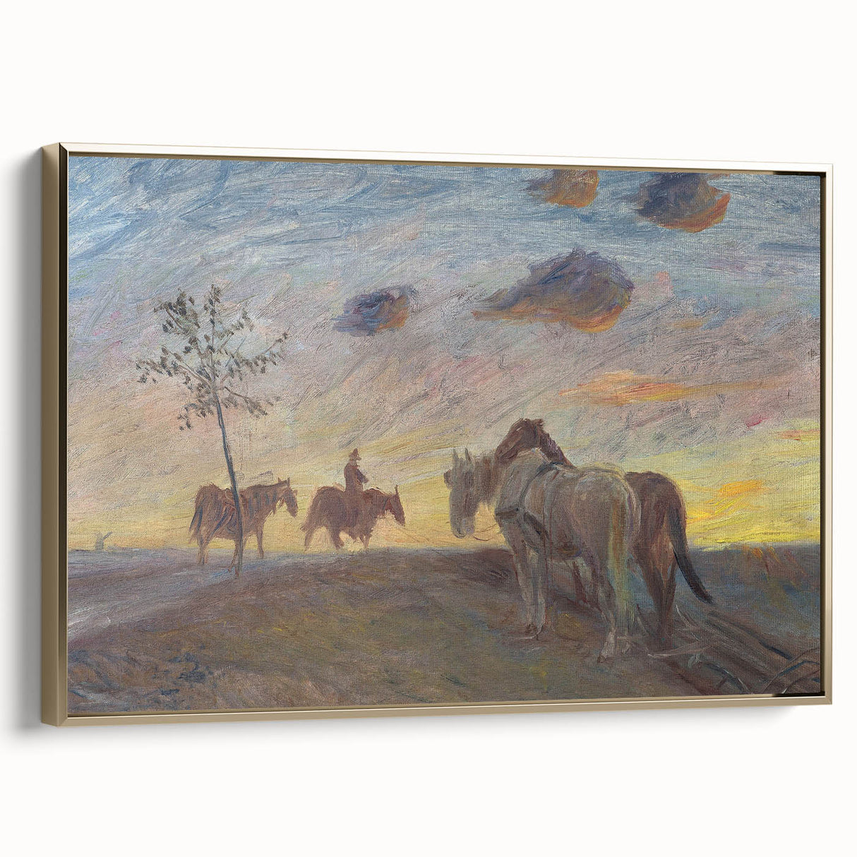 Impressionist Landscape - Evening Landscape by Theodor Philipsen Print