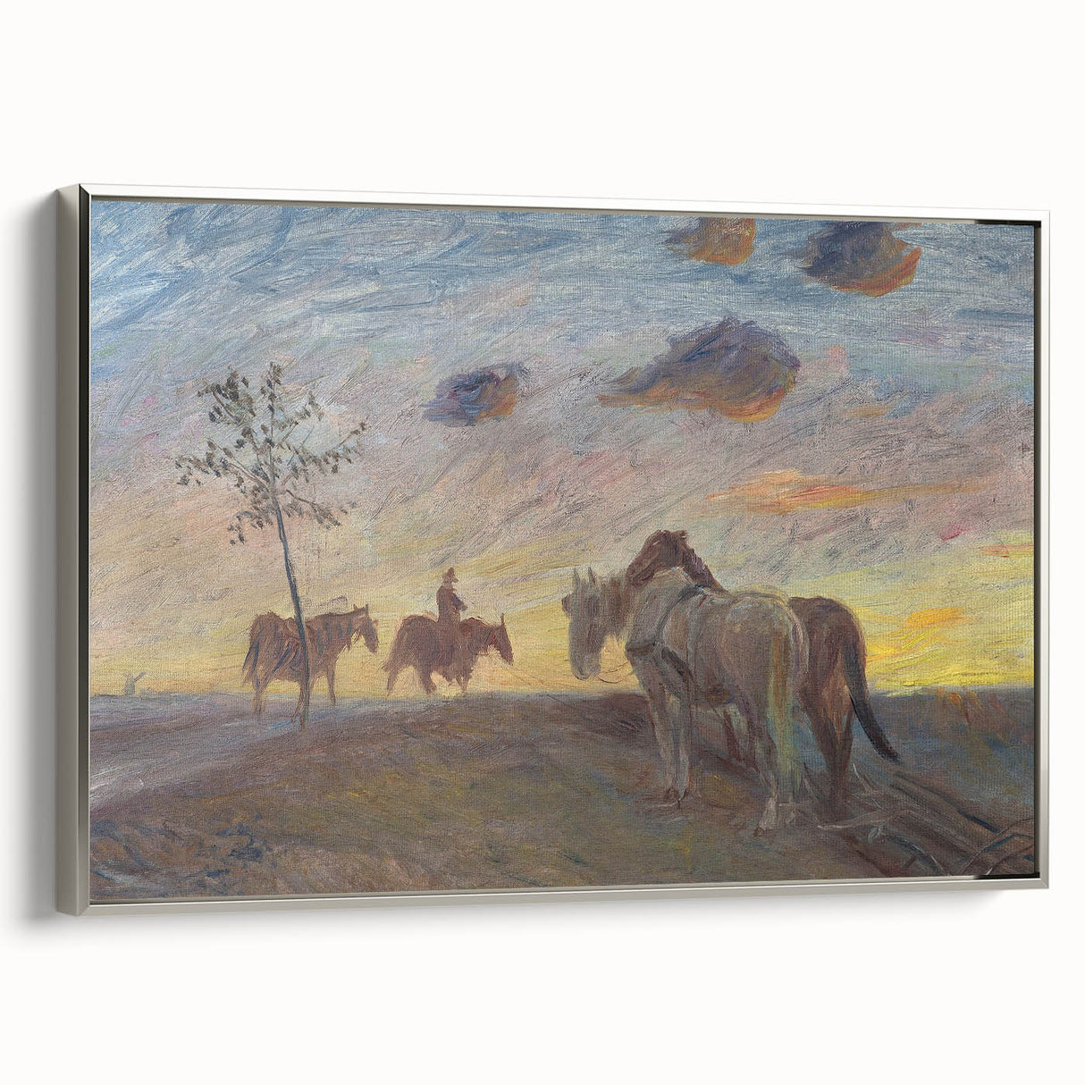 Impressionist Landscape - Evening Landscape by Theodor Philipsen Print