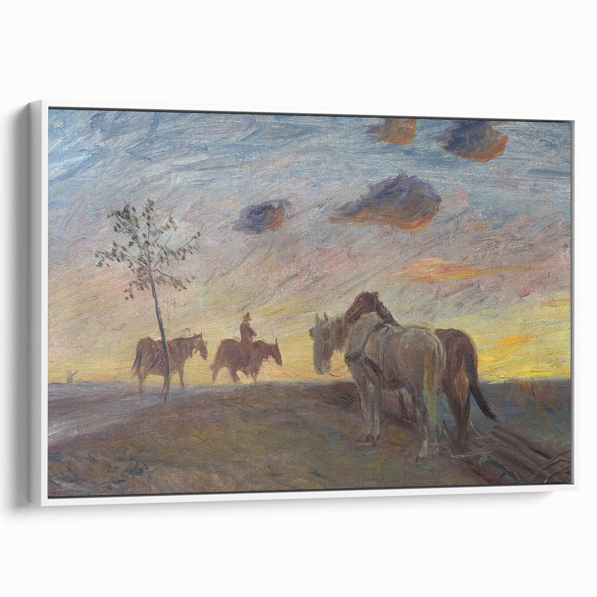 Impressionist Landscape - Evening Landscape by Theodor Philipsen Print