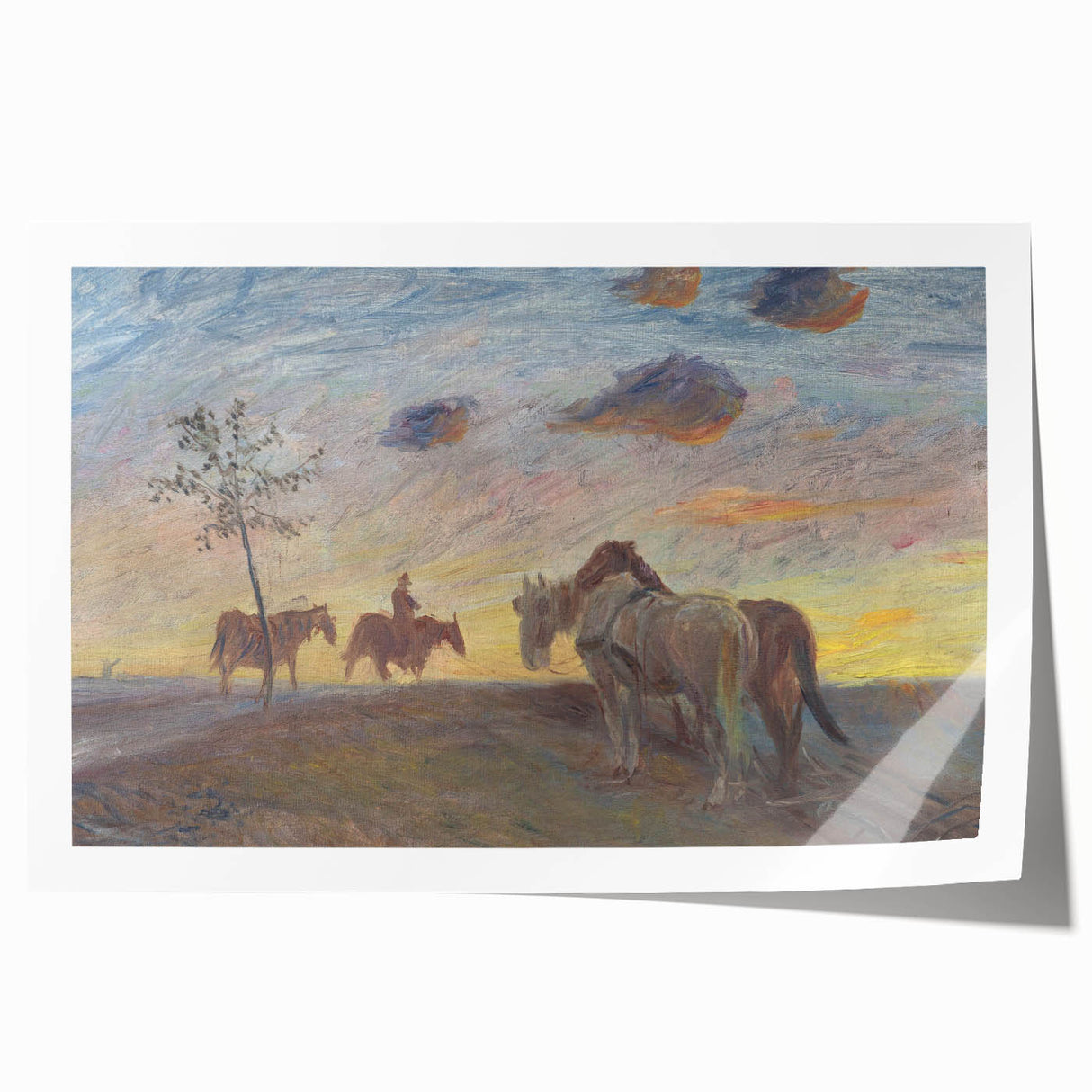 Impressionist Landscape - Evening Landscape by Theodor Philipsen Print