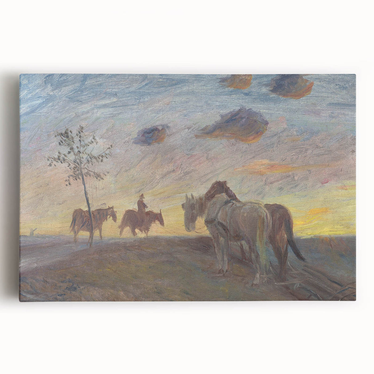 Impressionist Landscape - Evening Landscape by Theodor Philipsen Print