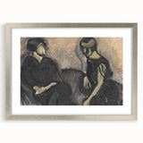 Expressionist Portrait - Modern Wall Art of Two Figures in Black
