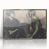 Expressionist Portrait - Modern Wall Art of Two Figures in Black