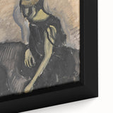 Expressionist Portrait - Modern Wall Art of Two Figures in Black