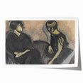 Expressionist Portrait - Modern Wall Art of Two Figures in Black