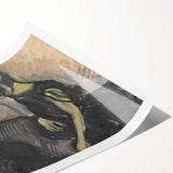 Expressionist Portrait - Modern Wall Art of Two Figures in Black