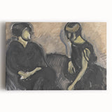 Expressionist Portrait - Modern Wall Art of Two Figures in Black