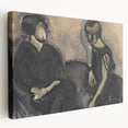 Expressionist Portrait - Modern Wall Art of Two Figures in Black