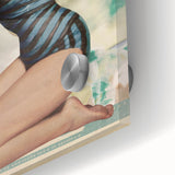 Retro Travel America Poster – Vintage Pin-Up Art Print