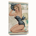 Retro Travel America Poster – Vintage Pin-Up Art Print