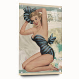 Retro Travel America Poster – Vintage Pin-Up Art Print