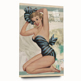 Retro Travel America Poster – Vintage Pin-Up Art Print