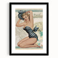 Retro Travel America Poster – Vintage Pin-Up Art Print