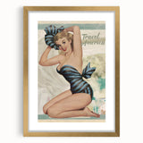Retro Travel America Poster – Vintage Pin-Up Art Print