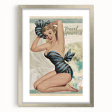 Retro Travel America Poster – Vintage Pin-Up Art Print