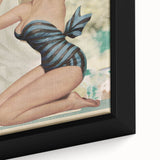 Retro Travel America Poster – Vintage Pin-Up Art Print