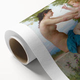 A Young Girl Defending Herself against Eros - Bouguereau Classical Art Print