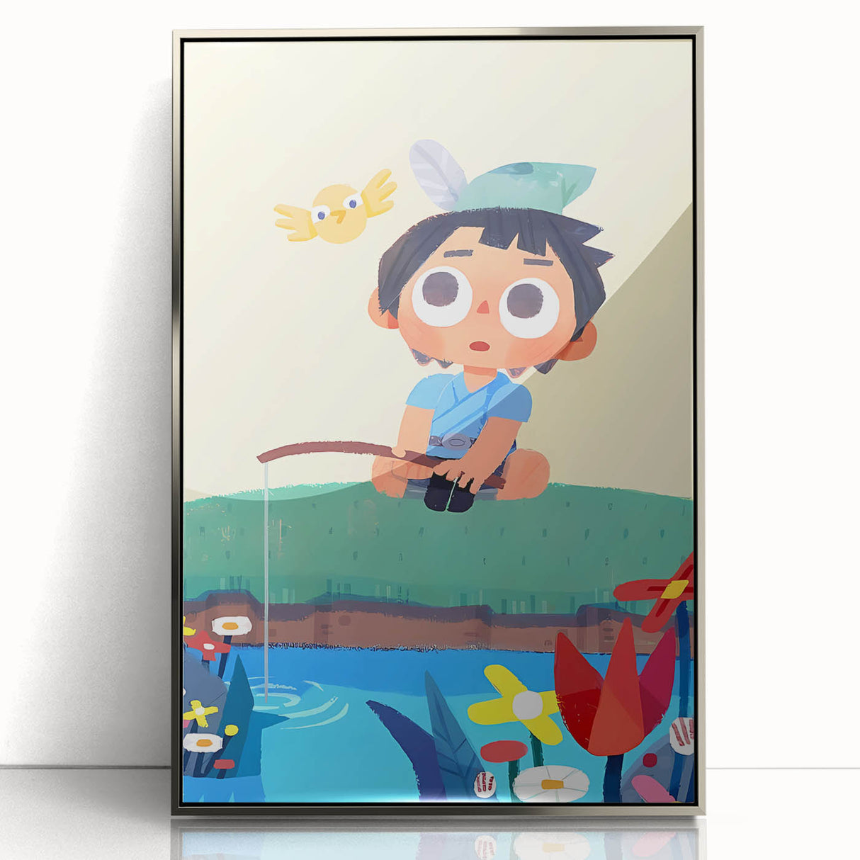 Fishing Boy Adventure - Boys Room Wall Art Kids Wall Art Prints