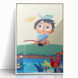 Fishing Boy Adventure - Boys Room Wall Art Kids Wall Art Prints
