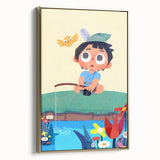 Fishing Boy Adventure - Boys Room Wall Art Kids Wall Art Prints