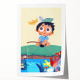 Fishing Boy Adventure - Boys Room Wall Art Kids Wall Art Prints