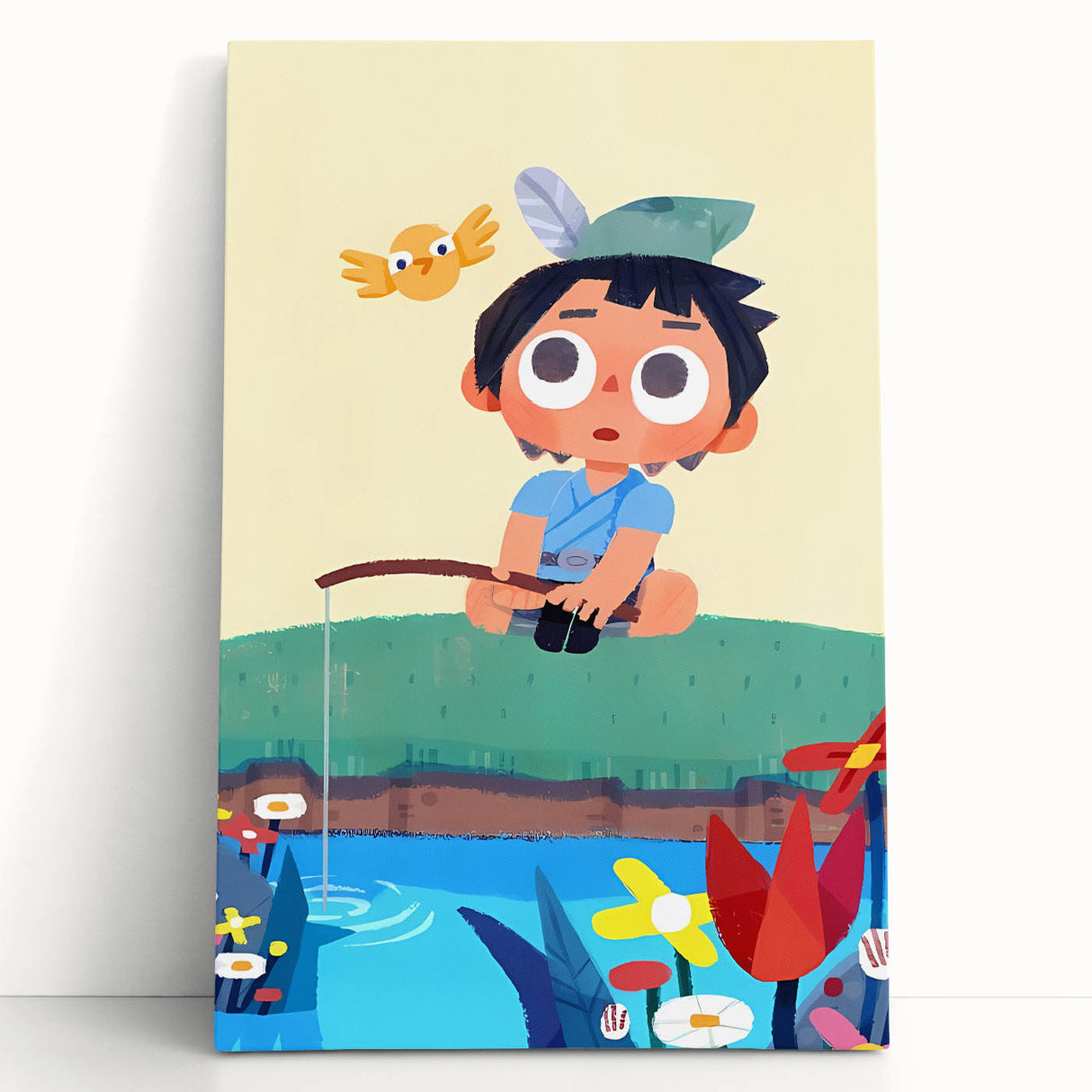 Fishing Boy Adventure - Boys Room Wall Art Kids Wall Art Prints