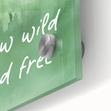 Grow Wild and Free Nursery Wall Art – Kids Room & Baby Decor