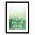 Grow Wild and Free Nursery Wall Art – Kids Room & Baby Decor