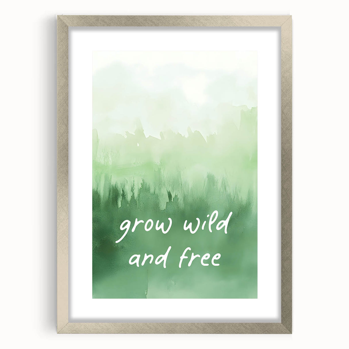 Grow Wild and Free Nursery Wall Art – Kids Room & Baby Decor