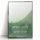 Grow Wild and Free Nursery Wall Art – Kids Room & Baby Decor
