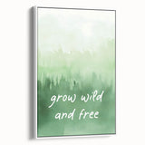 Grow Wild and Free Nursery Wall Art – Kids Room & Baby Decor