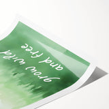 Grow Wild and Free Nursery Wall Art – Kids Room & Baby Decor