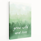 Grow Wild and Free Nursery Wall Art – Kids Room & Baby Decor