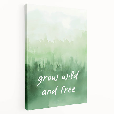 Grow Wild and Free Nursery Wall Art – Kids Room & Baby Decor