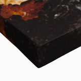 Large art depicting a black and white landscape painting on stretched canvas, ideal for bedroom wall decor.