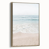 Framed canvas featuring a vintage-style landscape painting with muted earth tones, ideal for bedroom wall art.