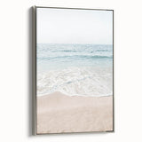 Landscape art painting featuring a colorful summer scene on a silver-framed canvas, ideal for living room decor.