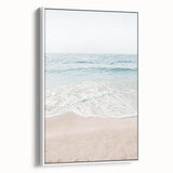 Vintage poster art on framed canvas, featuring a colorful abstract design in vibrant hues, ideal for living room decor.