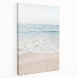 Large abstract canvas art with vibrant summer hues in a minimalist style, ideal for kitchen wall art.