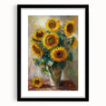 Sunflower Bouquet Living Room Wall Art – Modern Canvas Print