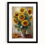 Sunflower Bouquet Living Room Wall Art – Modern Canvas Print